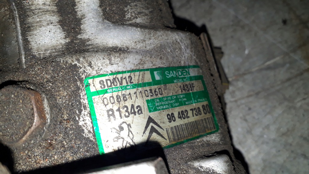 фото №8, Компрессор кондиционера 9646273880 peugeot 307