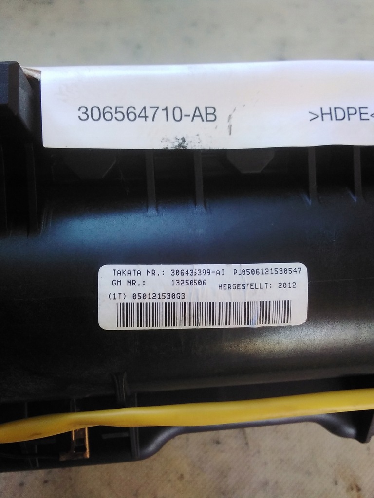 фото №4, 8789 opel meriva b подушка пассажира 13250506