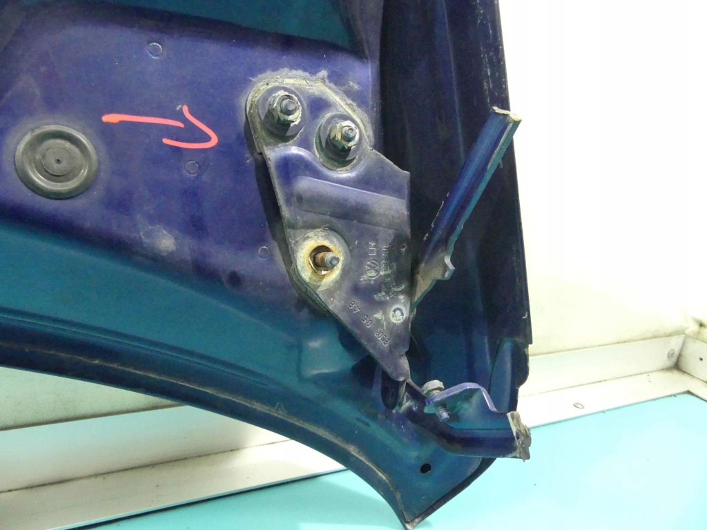 фото №9, Капот передняя vw touareg i 7l granatowy