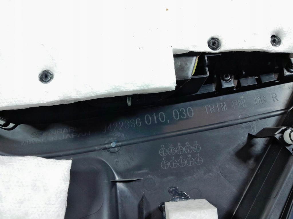 фото №4, Subaru forester iv обивка дверь задняя левая кожа