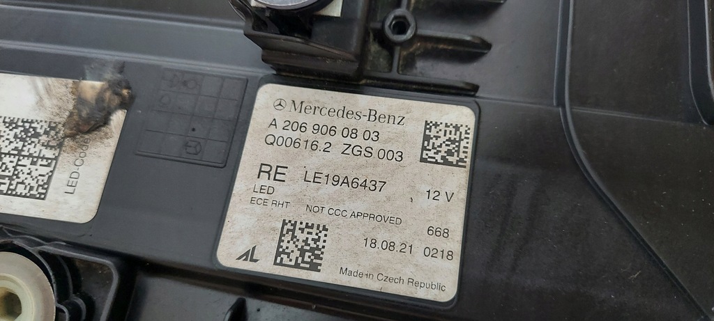 фото №6, Mercedes w206 лампа правая led high performance