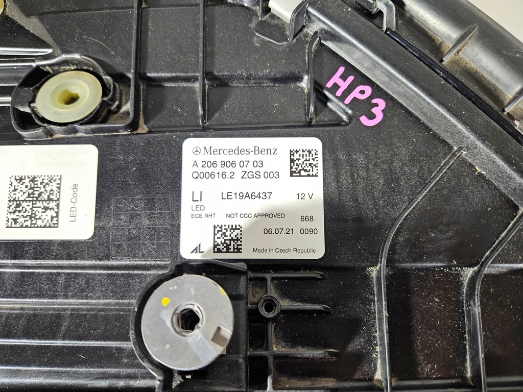 фото №14, Mercedes c-klasa w206 full led лампа левая правая eu