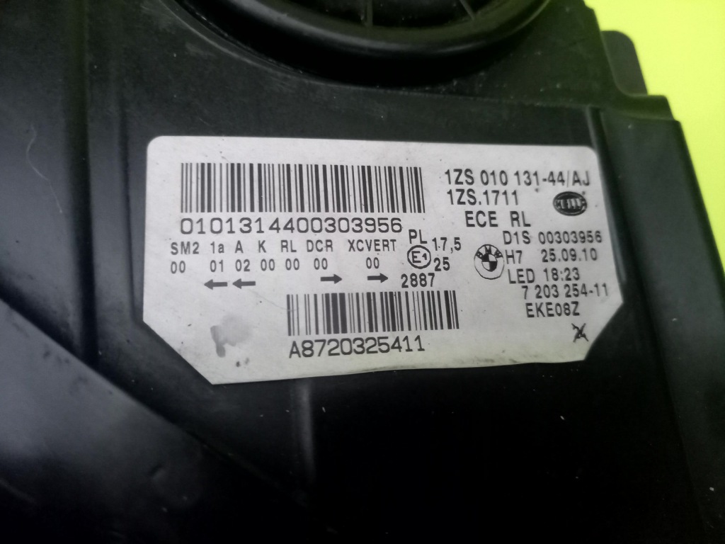 фото №5, Лампа правая ксенон dynamic поворотный bmw 5 f10 11r