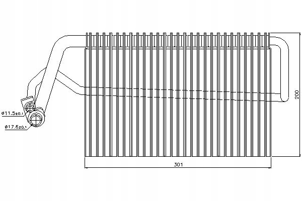 фото №1, Nis92221 испаритель кондиционера mercedes cls c219
