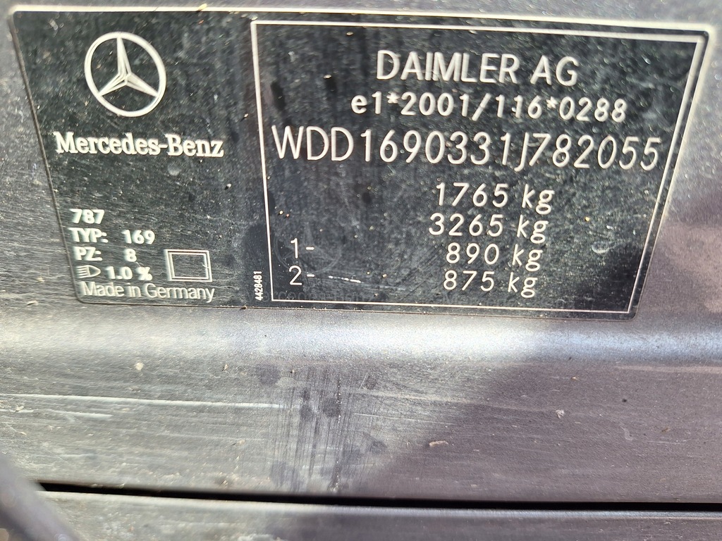 фото №14, Mercedes w169 a-klasa lift воздуховод многофункциональный кожаный a1694600503