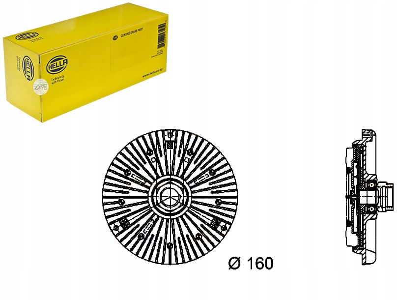 фото №1, Віскозна муфта зчеплення в'язкісна [hella]