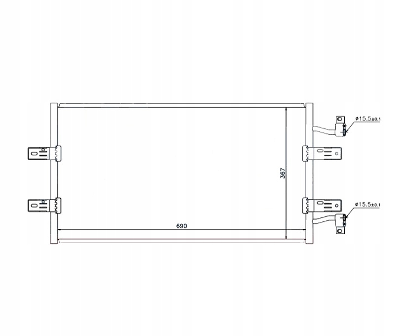 фото №1, Конденсатор кондиционера renault trafic 07-- 4417651