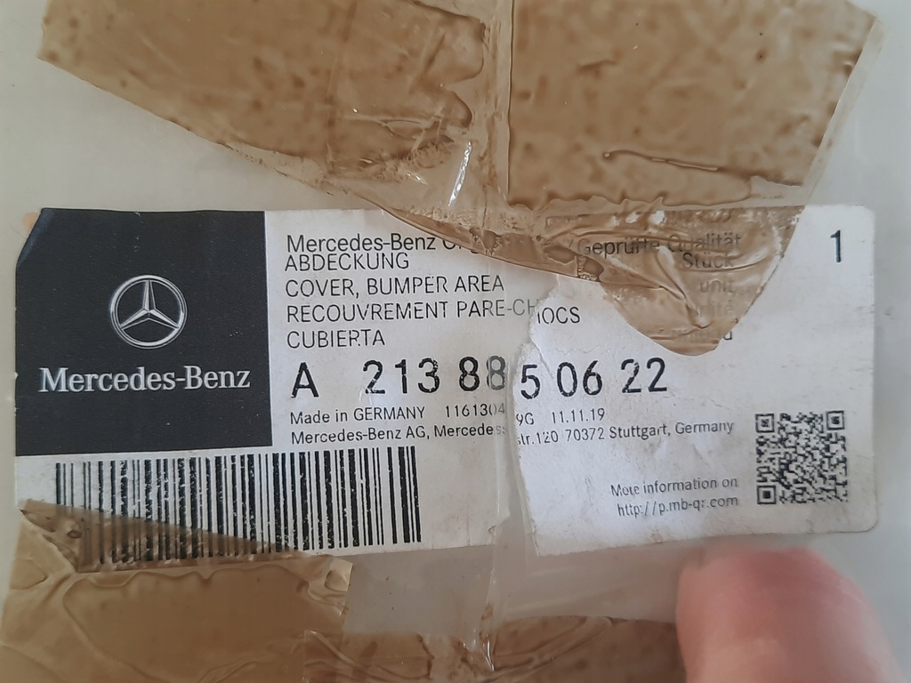 фото №7, Mercedes-benz оригінальний номер a2138850622 решітка вентиляційна, бампер