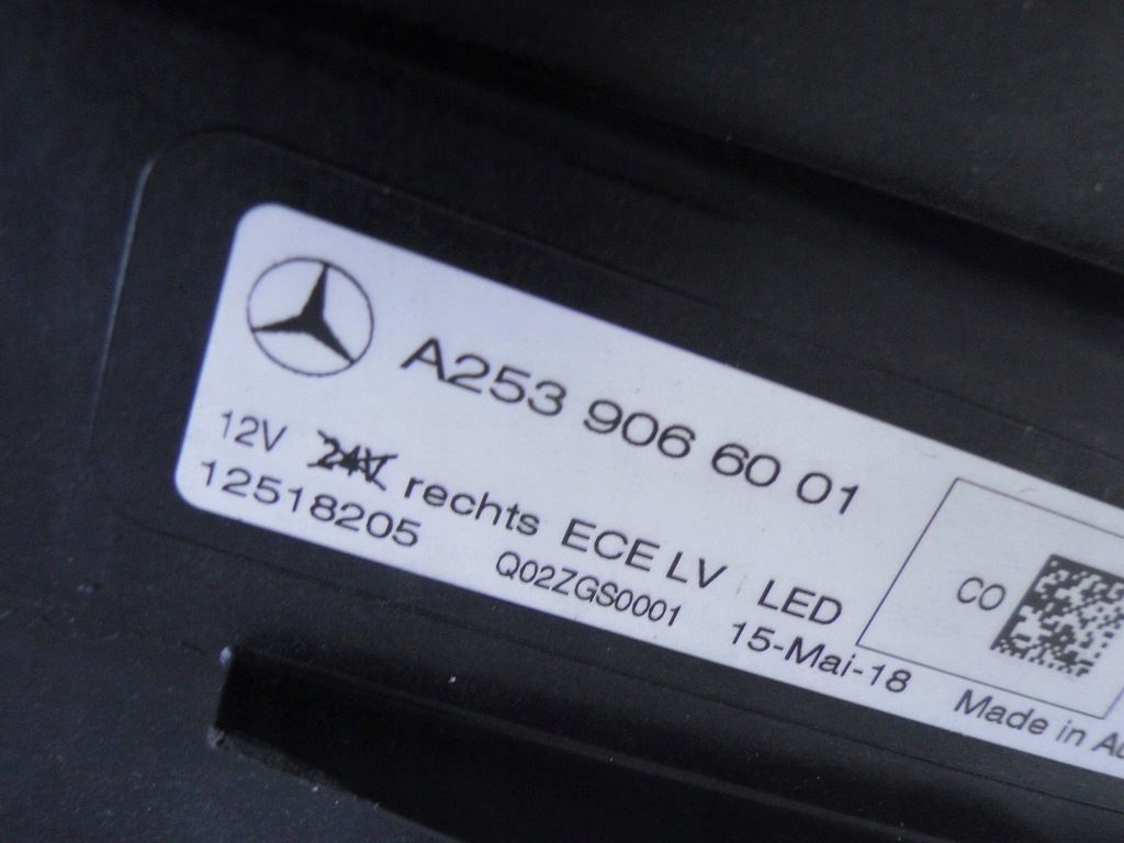 фото №15, Mercedes-benz оригинальный номер a2539066001 лампа full led