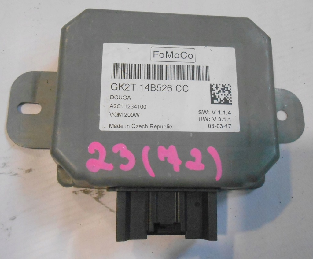 фото №1, Ford transit custom 17r 2,0 ecoblue модуль напруги