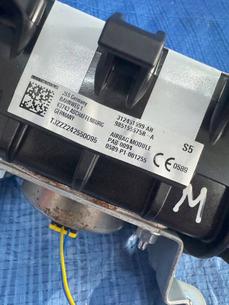 фото №5, Подушка повітряна подушка безпеки пасажира renault megane v e-tech 985155575r