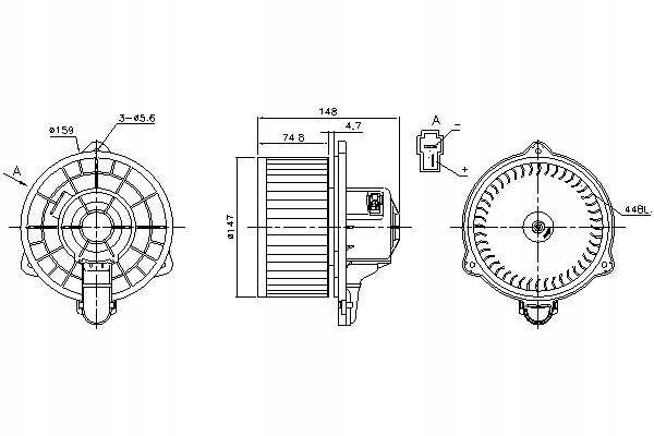 фото №1, Nissens 87161 вентилятор внутрішній