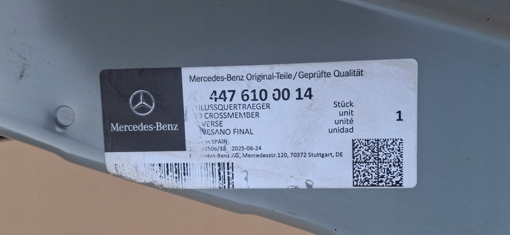 Mercedes vito v-klasa w447 ремінь задній підсилювач новий вирізка a4476100014 Київ