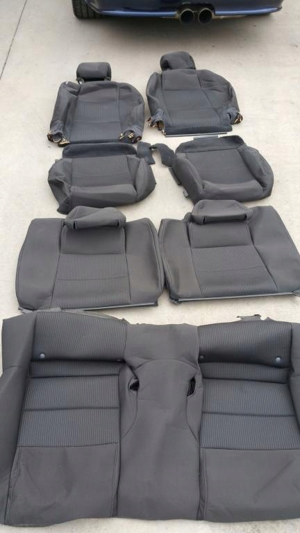 фото №1, Mustang чохли накладки оббивка спинка заднє сидіння