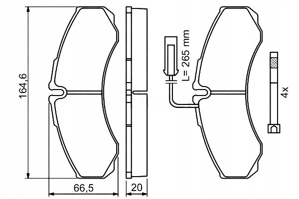 фото №2, Тормозные колодки тормозные rvi maxity nissan nt500 cabstar n