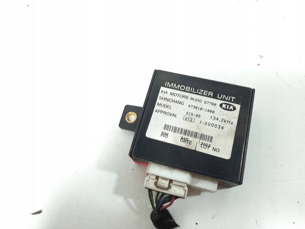 фото №13, Kia rio i sedan lift 1.3 8v 04r набор стартовый блок управления двигателя 5wy5712a