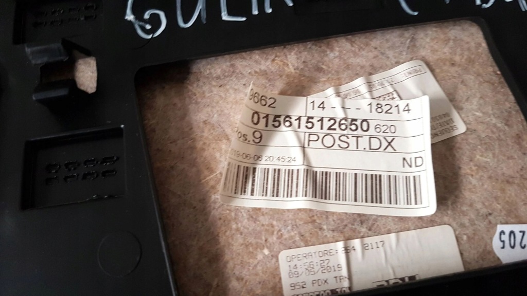 Купить 2020 alfa romeo giulia обшивка дверь задних 01561512650