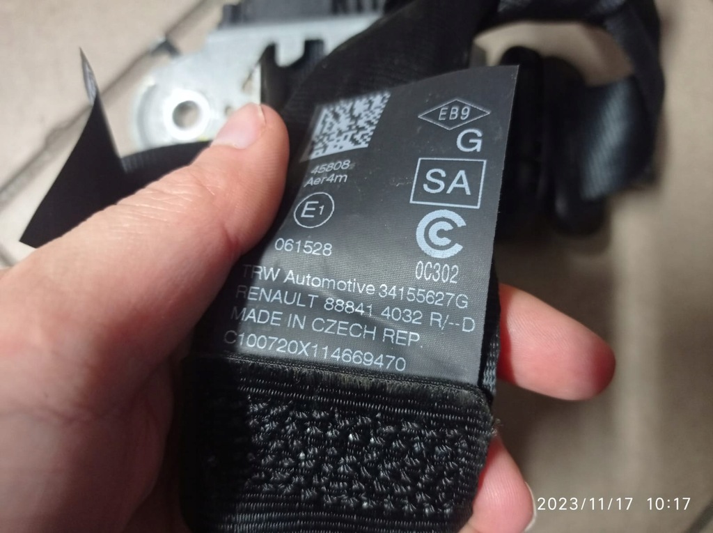 фото №5, Pas безопасности задняя renault twingo iii lift