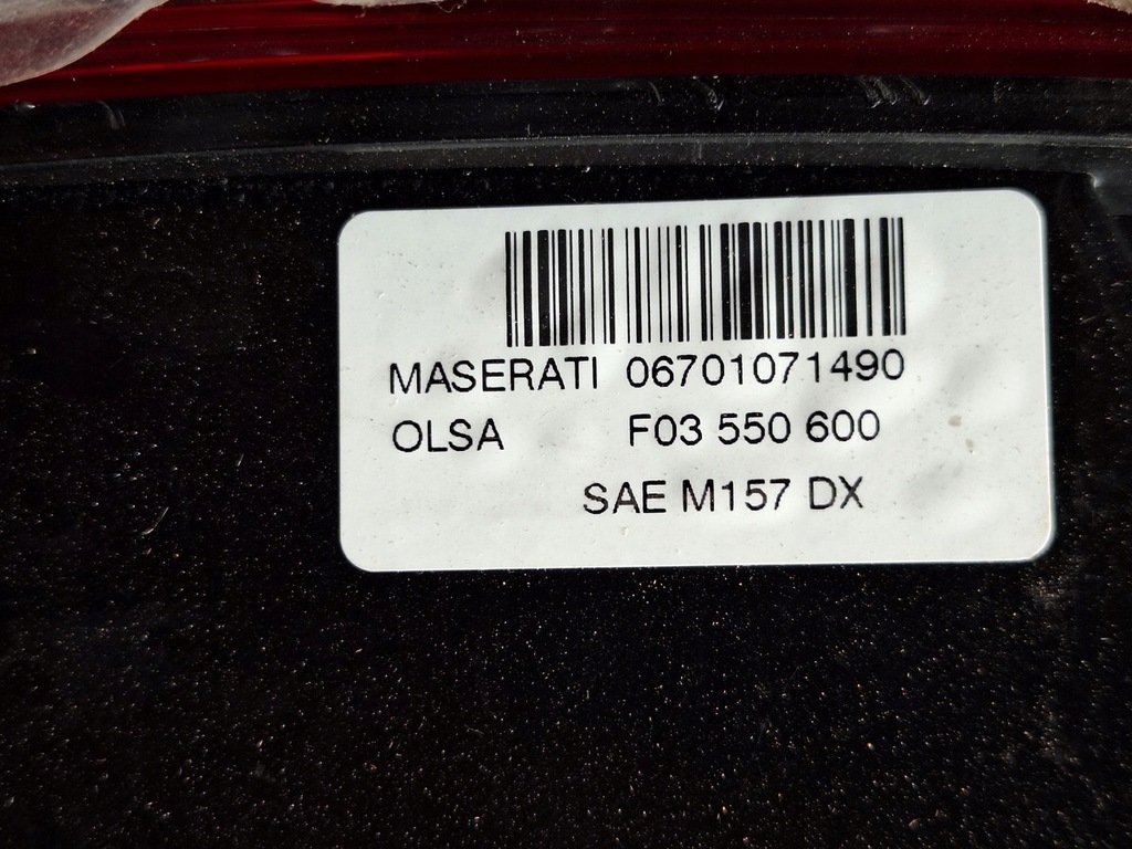 фото №7, Maserati ghibli 2013- лампа задняя задняя ' usa ' // правая // m157