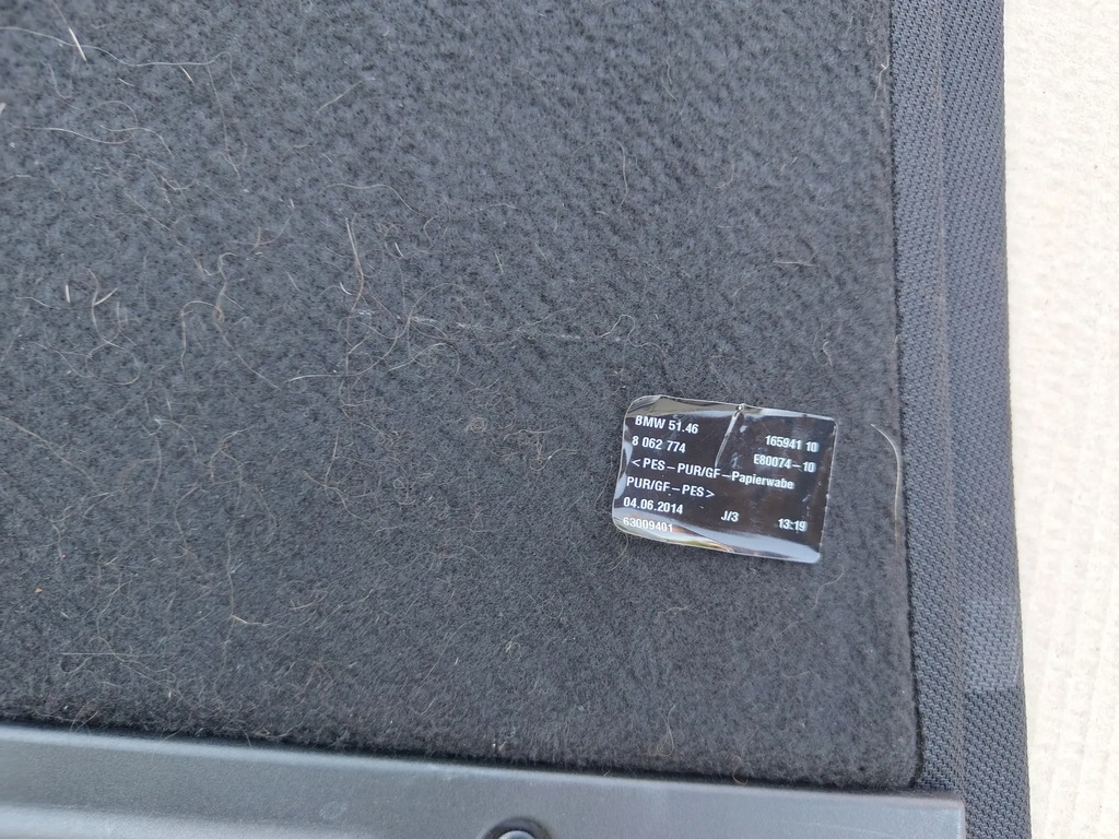 фото №11, Bmw 4 f36 gran coupe 14-17 полиця задня багажника dwa елементи kpl