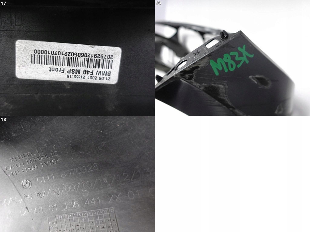 фото №12, Bmw 1 f40 19- m-pakiet бампер перед 6xpdc