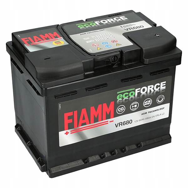 фото №1, Акумулятор fiamm 12v 60ah 680a старт-стоп agm