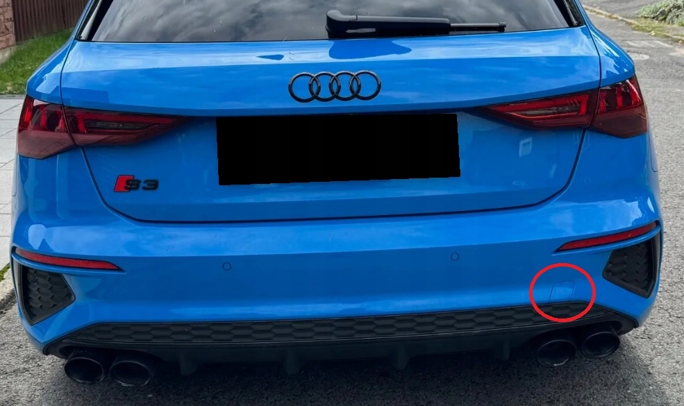 фото №13, Audi s3 a3 8y s-line sportback 2020-2024 заглушка фаркоп задняя 8y4 оригинал