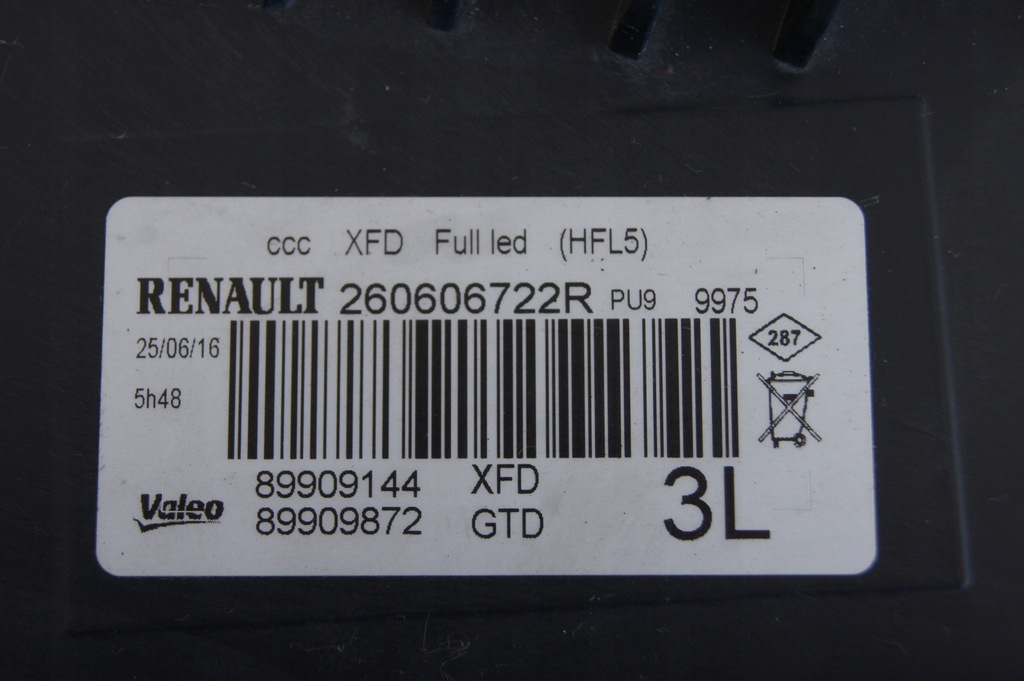 фото №4, Full led renault talisman ліва europa