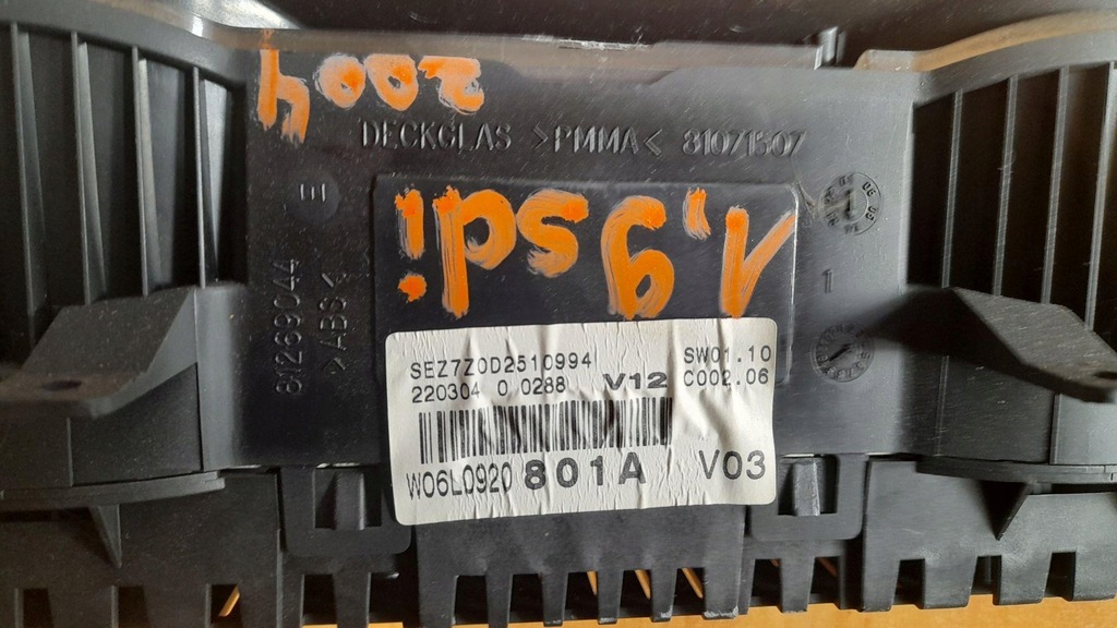 фото №5, Лічильник прилади seat ibiza iii 6l 6l0920801a