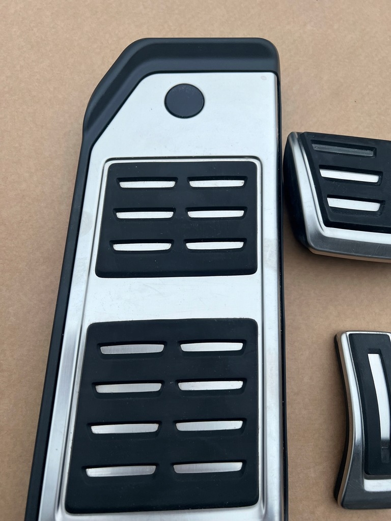 фото №6, Audi q7 sq7 4m q8 4m8 оригінальні накладки na педалі хром