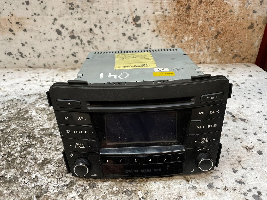 фото №1, Hyundai i40 радіопрогравач cd 96170-3z0504x