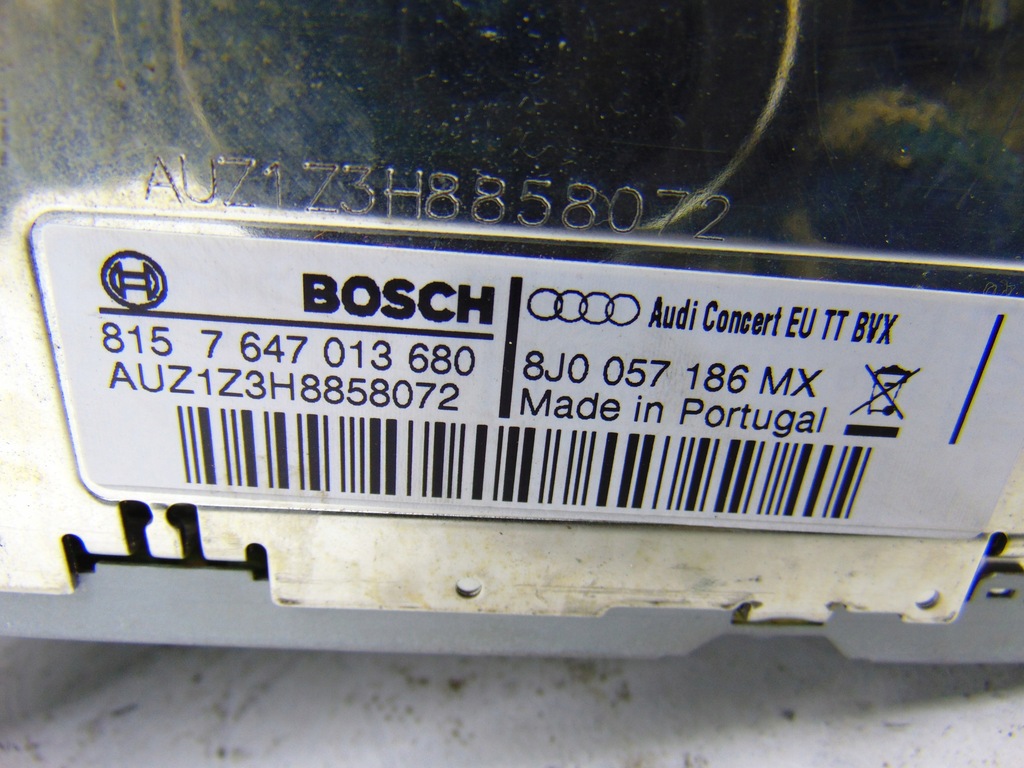 фото №7, Радио cd audi concert 1 din audi tt 8j 8j0057186mx