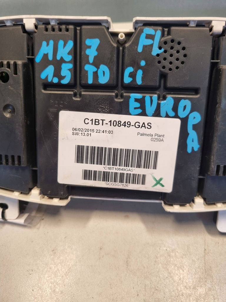 фото №6, Счетчик приборы ford fiesta mk7 c1bt10849 оригинальный номер