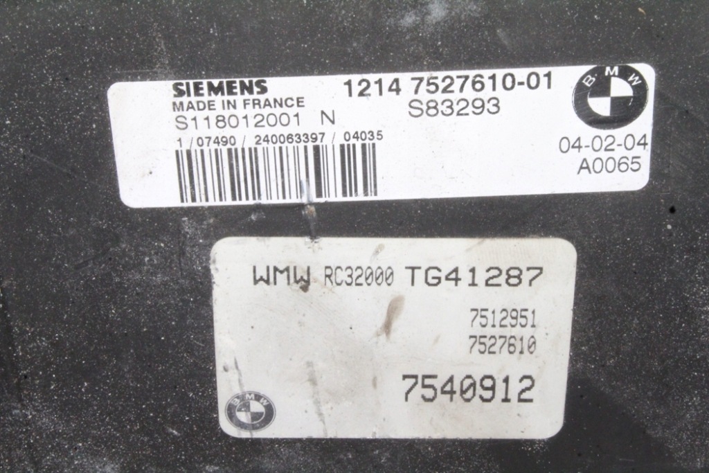 фото №4, Бортовой компьютер двигателя mini cooper r50, r53 7527610 1.4l бензиновый 55kw 2004