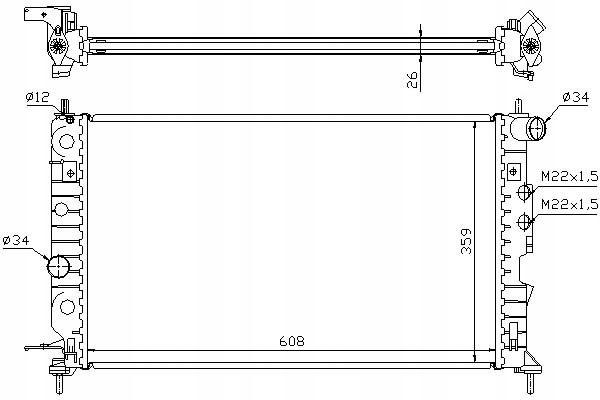 Радіатор двигуна opel в Україні