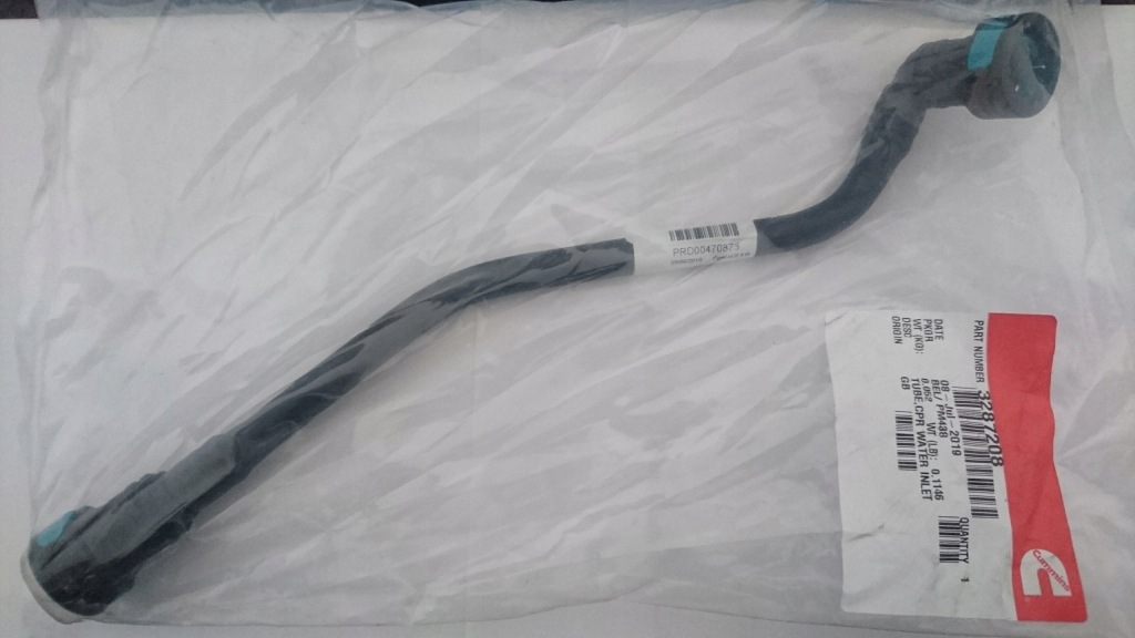 фото №1, Nowa трубка, шланг вихід wody cpr cummins 3287208