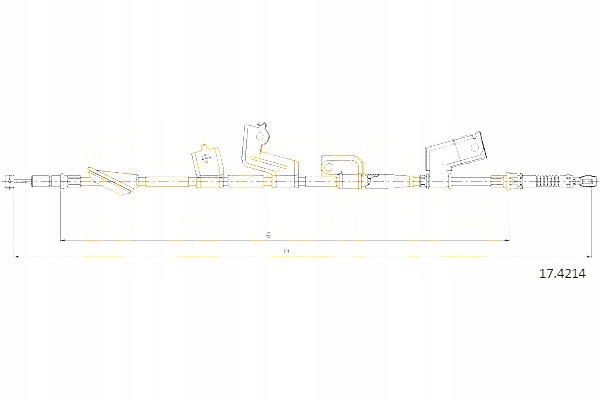фото №2, Cofle трос тормоза ручного honda civic vii hatch