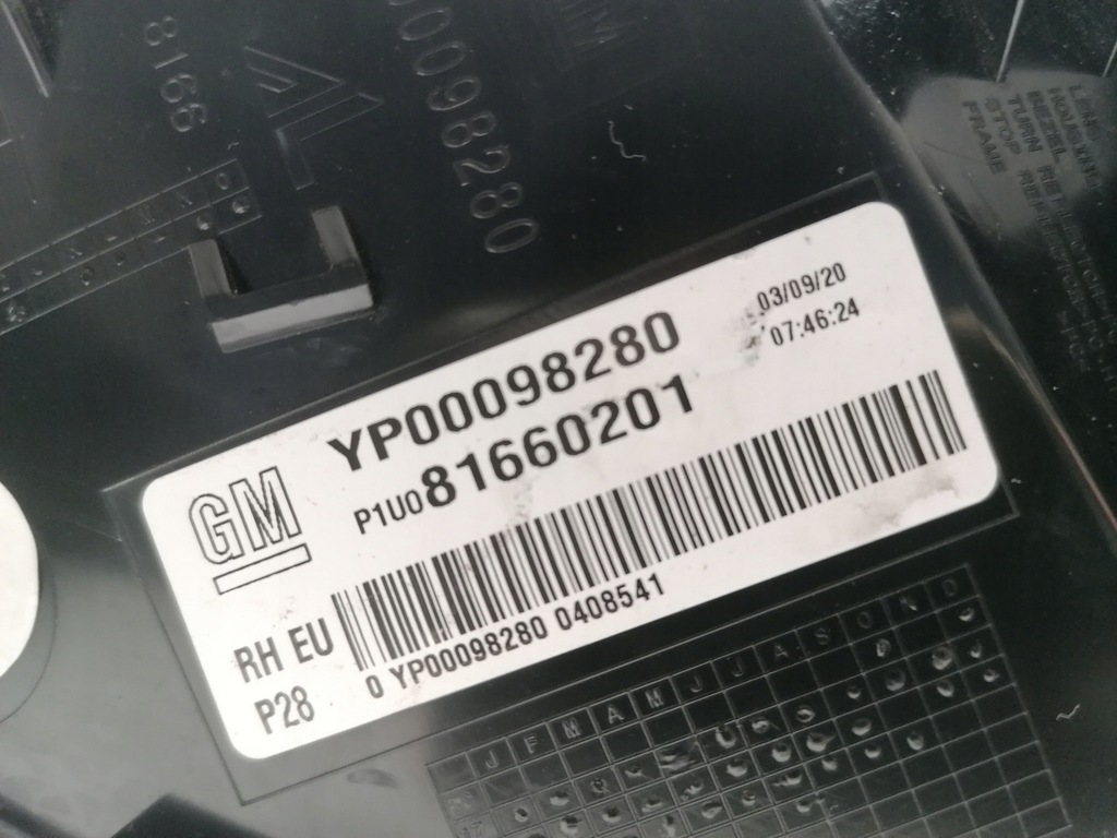 фото №7, Opel grandland x лампа задняя правая оригинал europa 17-21