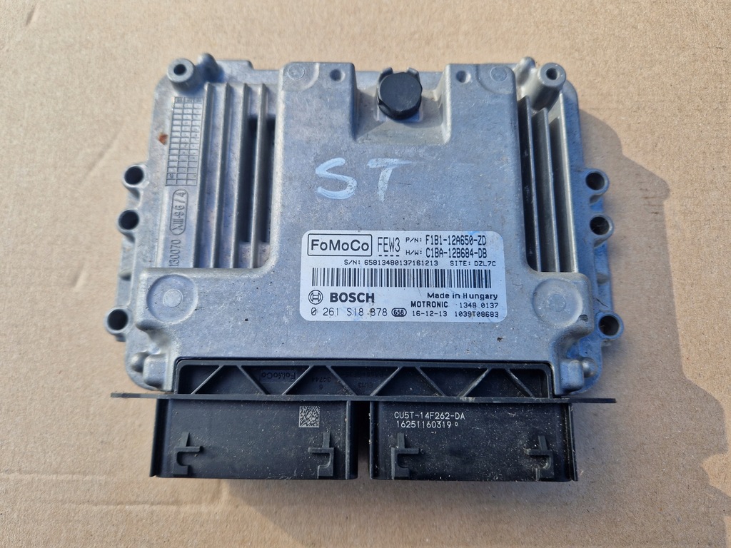 фото №6, Ford fiesta mk7 vii 7 st замок зажигания блок управления двигателя 1.6 модуль ключ turbo