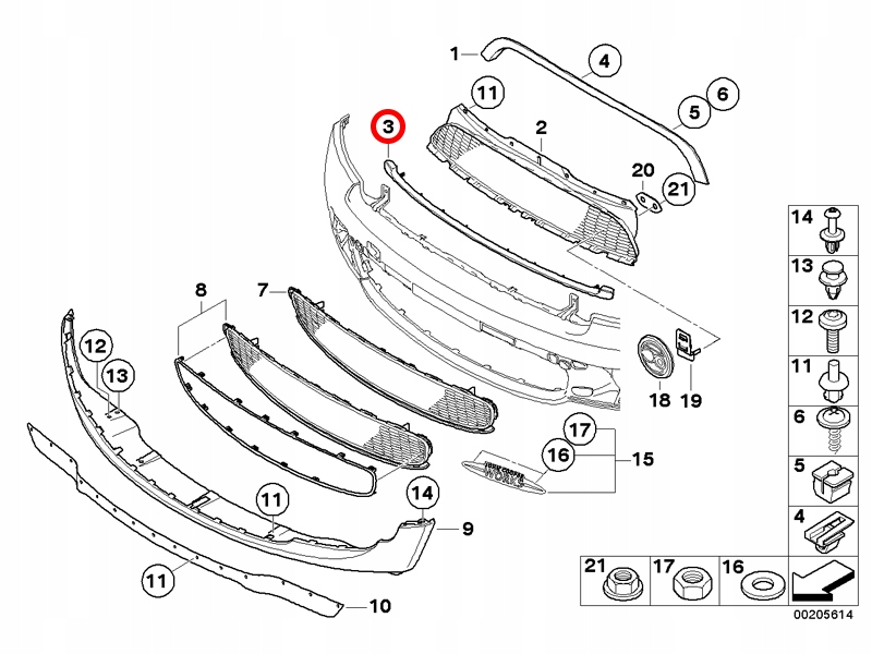 фото №3, Хром молдинг решітка mini coupe r58 r56 r59