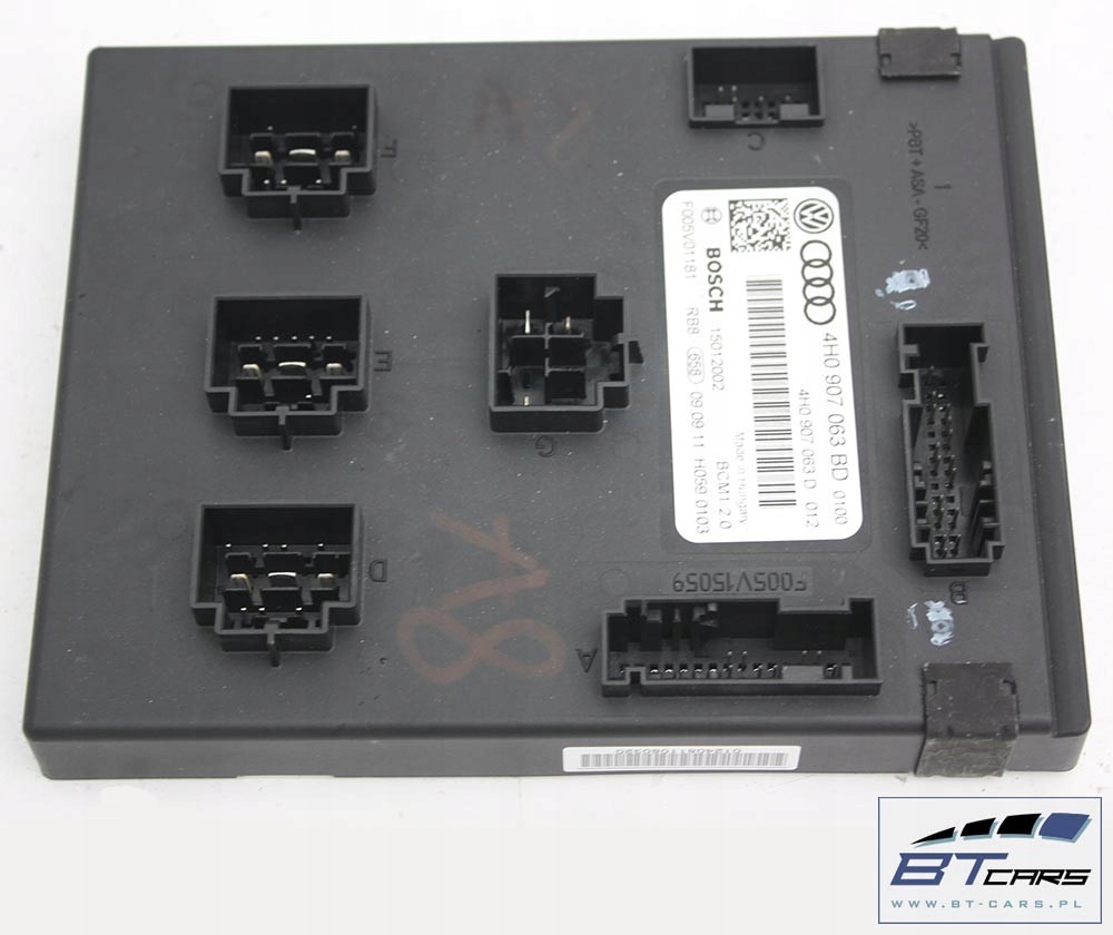 фото №10, Audi a6 a7 a8 vw модуль блок управления блок управления бортовой сетью bcm 4h0907063bd 4h0 907 063 bd xe