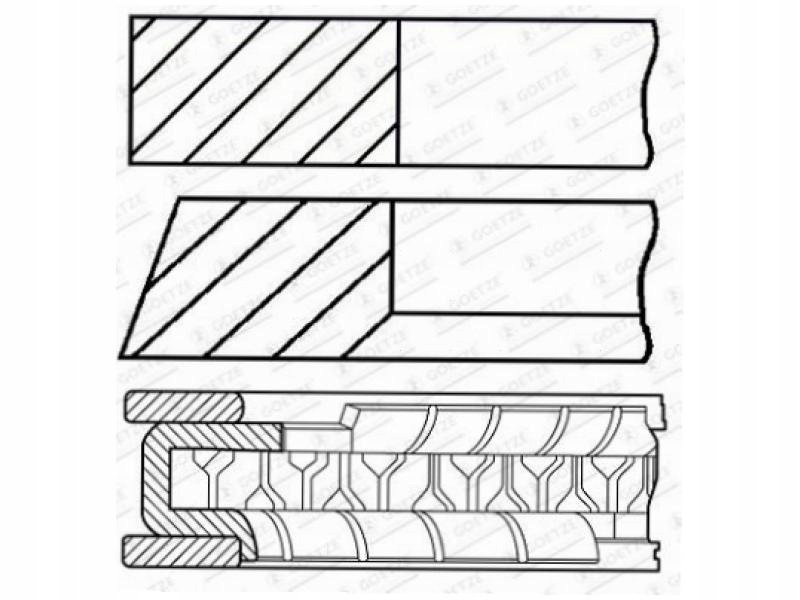 фото №2, Кільця поршневі renault modus grand modus 1.1 logan ii 1.1 wind 1.1