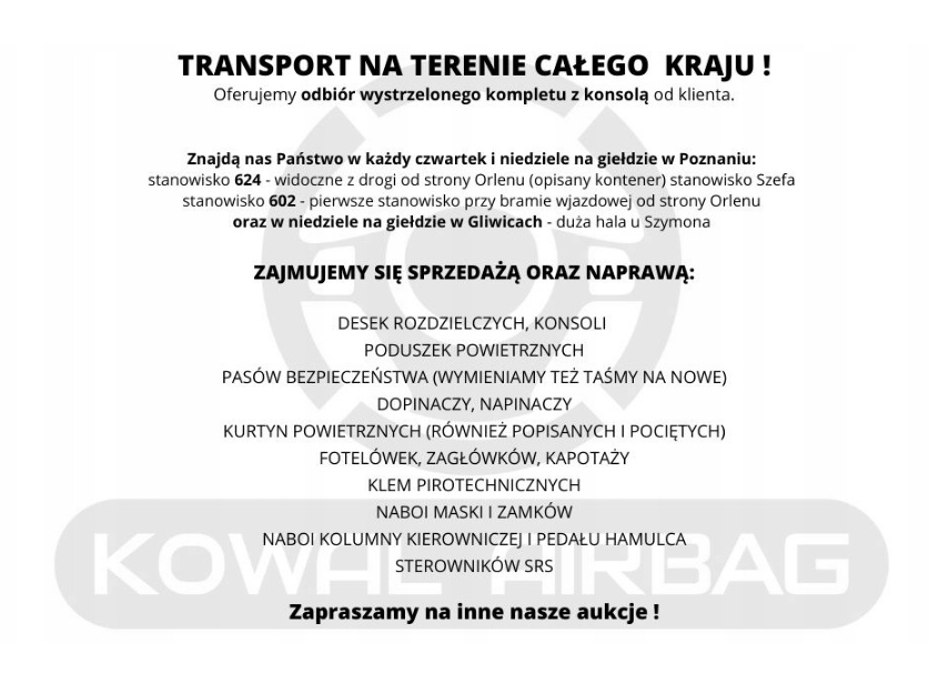 фото №11, Mini clubman f54 ameryka подушка безпеки подушка водія водій колінна oryg