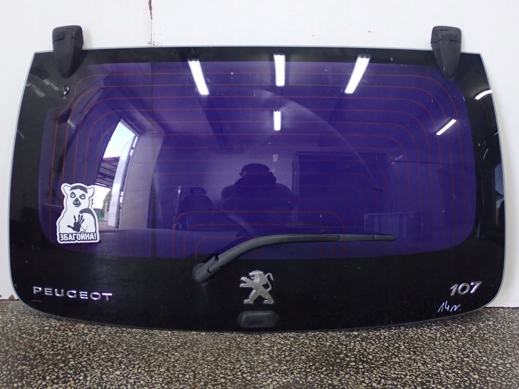 фото №1, Крышка багажника багажника стекло комплектная eu peugeot 107 14r