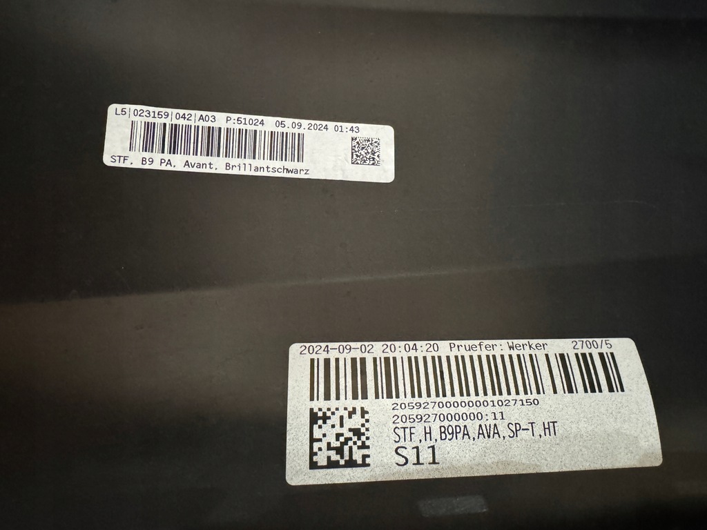 фото №11, Audi a4/s4 b9 8w kombi lift 2024 бампер задня 4xpdc 8w9807067q ly9b 0km