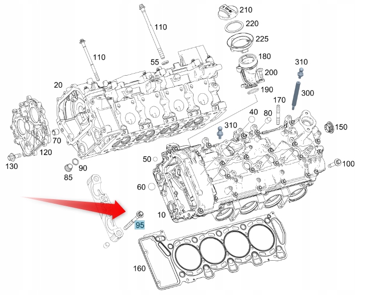 Купити Болт корпус підшипник вала розподільного валу mercedes