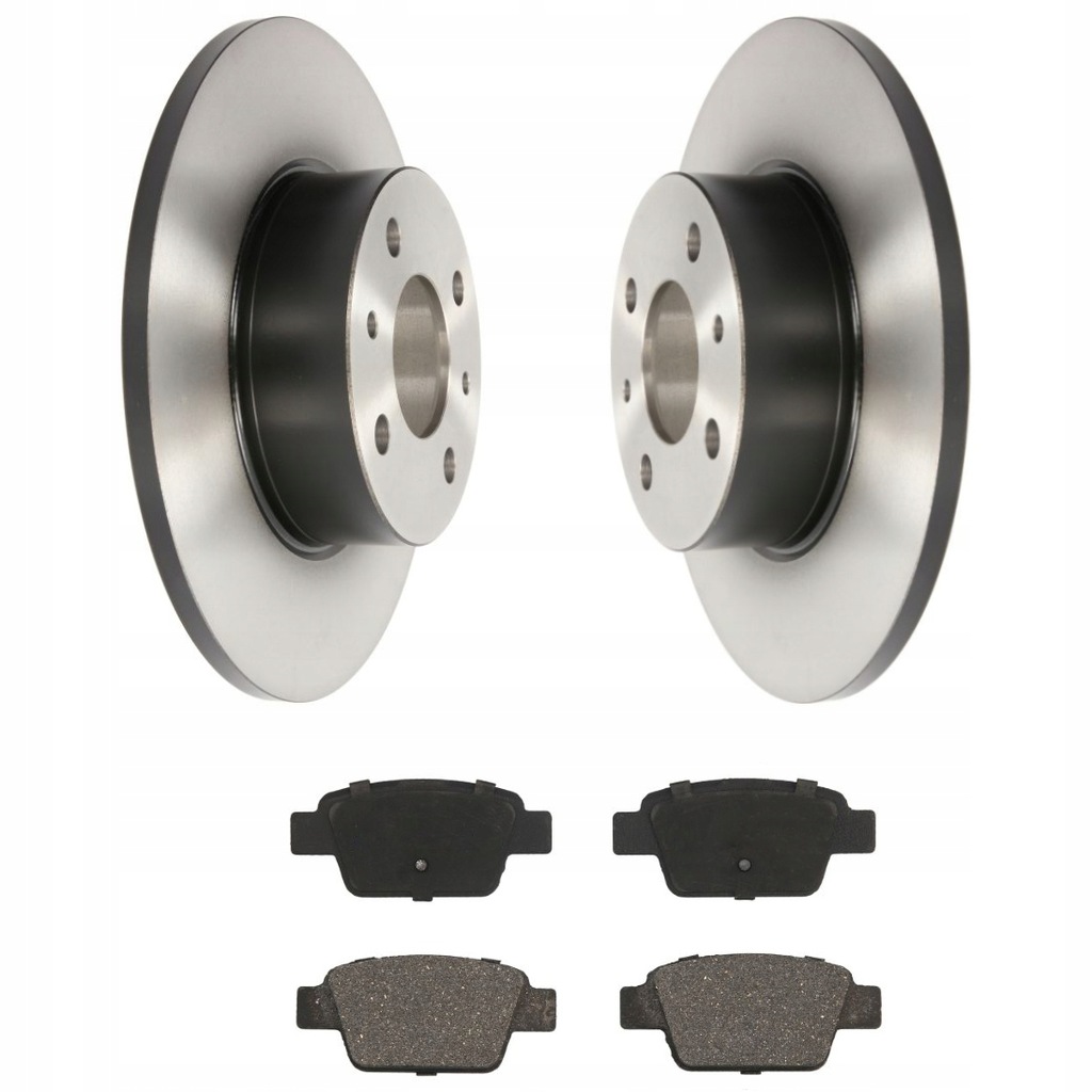 фото №1, Тормозные диски + тормозные колодки задняя fiat bravo ii stilo multipla