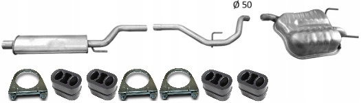 фото №1, Fiat croma 2.2 16v od 2005- гасник комплект