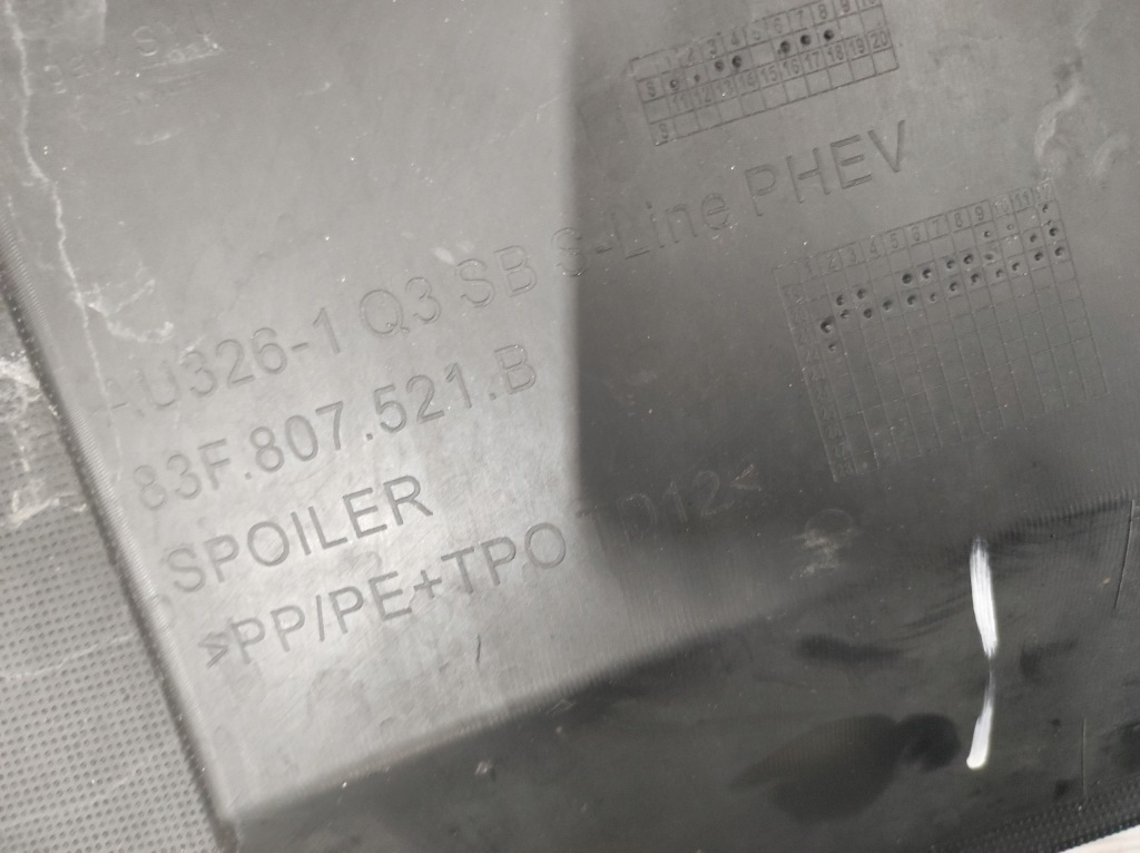 Купить Бампер задняя задний audi q3 sportback 83f 83f807521b s-line