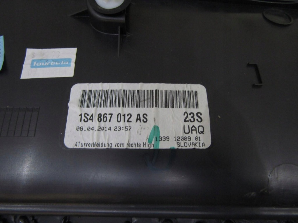 фото №5, Обшивка дверь правый перед передний 5d vw up 1s4867012